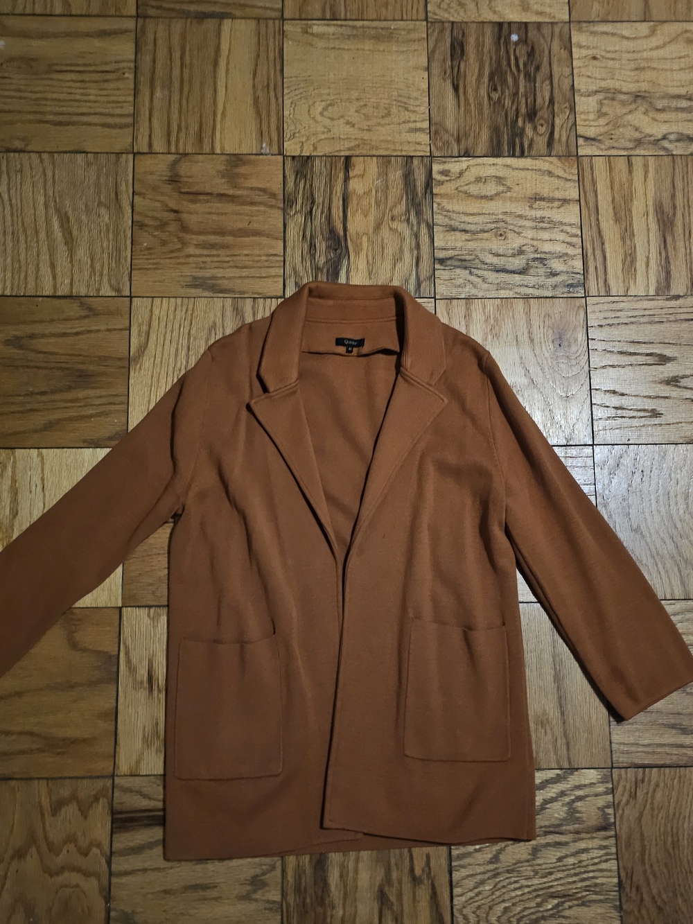 Quince Rust colored Cardigan Blazer - Size medium